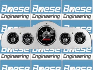 1949-1952 Pontiac Aluminum 5 Gauge Panel w Auto Meter Prestige Series
