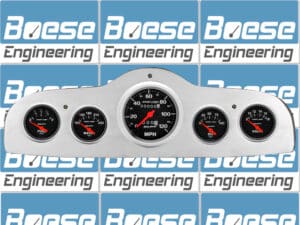 1949-1952 Pontiac Car Billet Aluminum Gauge Panel w/ Sport-Comp gauges