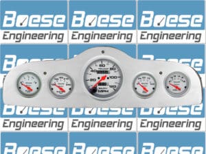 1949-1952 Pontiac Car Billet Aluminum Gauge Panel w/ Ultra-Lite gauges