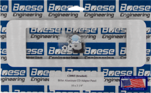 CD003 Universal Aluminum Radio Adapter / CD Patch Panel 10" x 3 1/4"