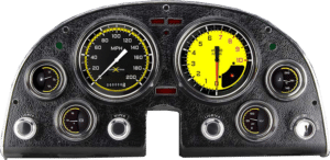 1963-1967 Corvette Package by Classic Instruments (AutoCross Yellow)
