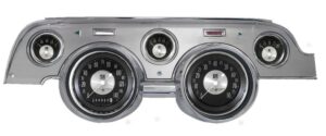 1967-1968 Mustang Package by Classic Instruments (All American Tradition w/ brushed aluminum bezel)