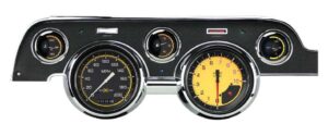 1967-1968 Mustang Package by Classic Instruments (Auto Cross Yellow)