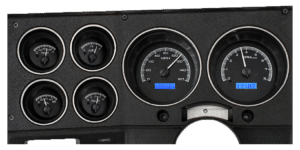 1973-1987 Chevy / GMC Pickup Dakota Digital VHX Instruments - Black Alloy w/ Blue Lighting